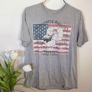 Classic Gray Popeye Graphic Tee
